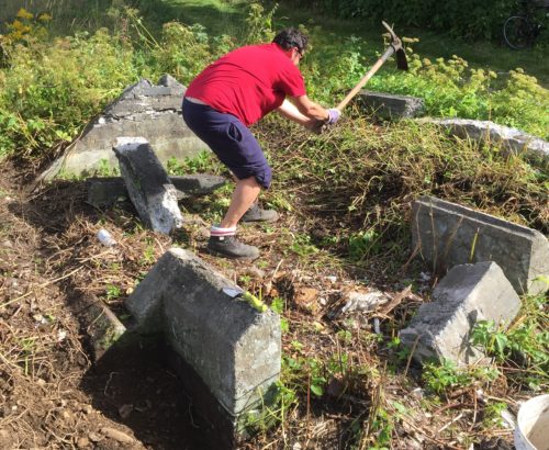 Larry Digging Up Root Cellar