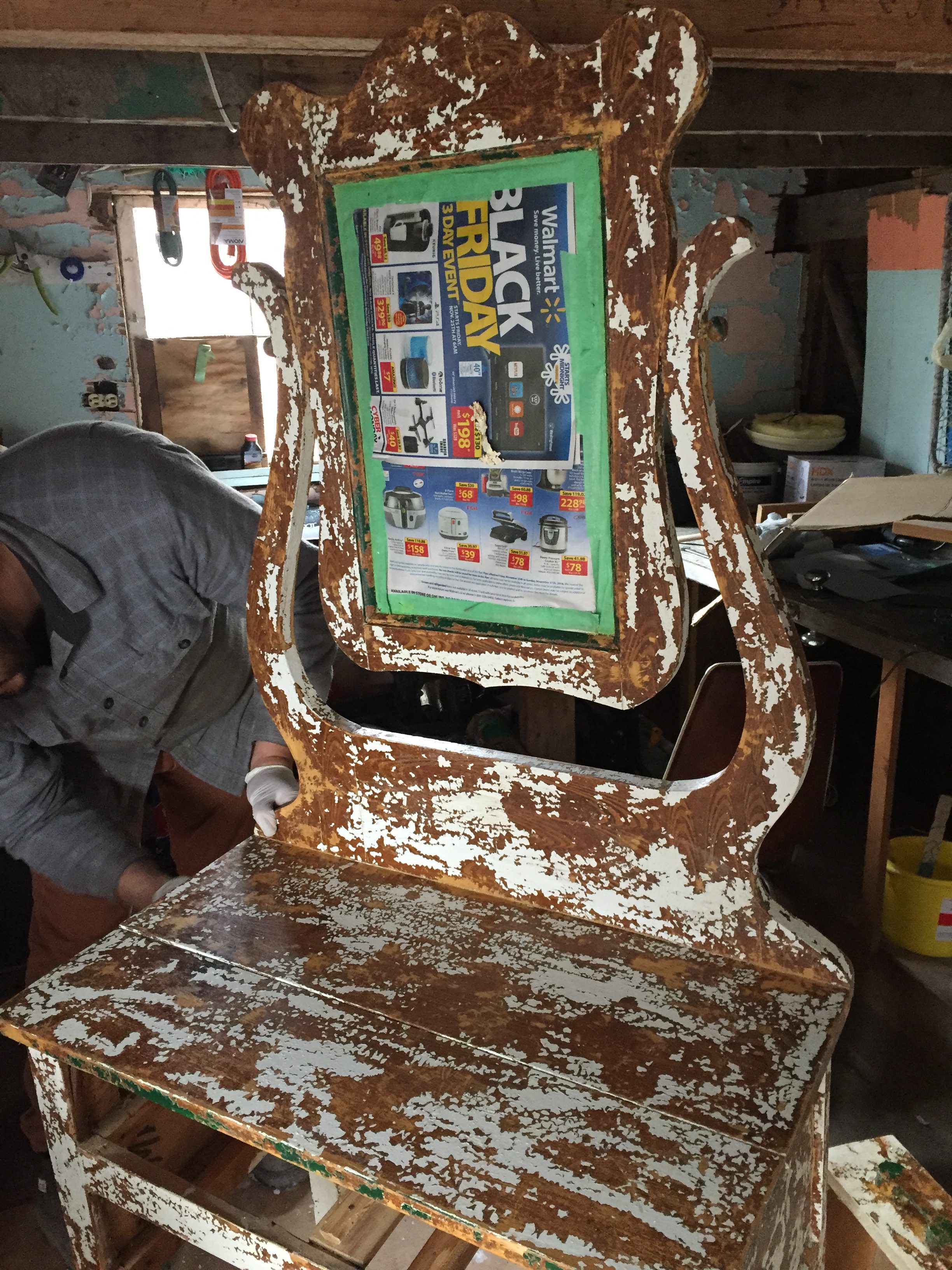 Paint Stripping Vanity