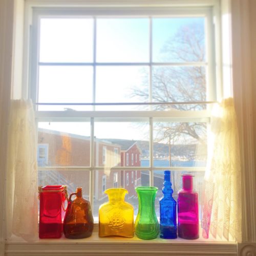 After - Dining Room - Rainbow glass