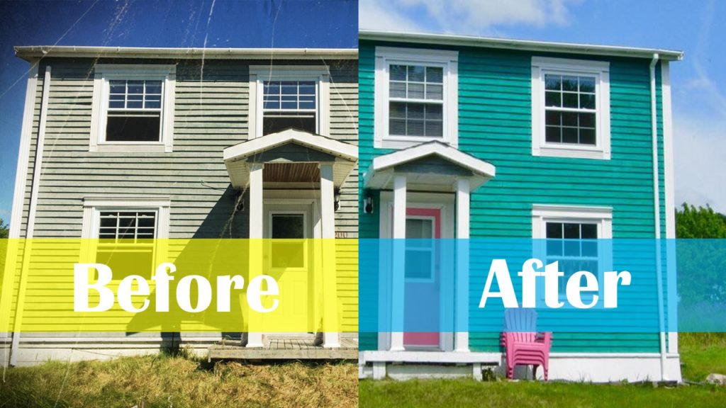 Before After House Exterior