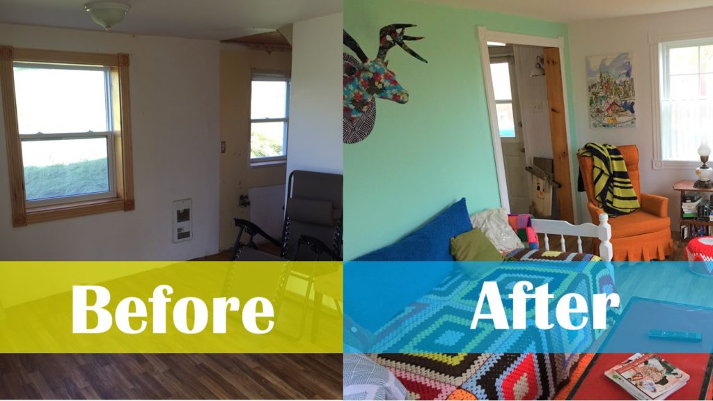 Living Room Before & After