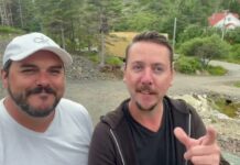 Building cottages in Burin, Newfoundland